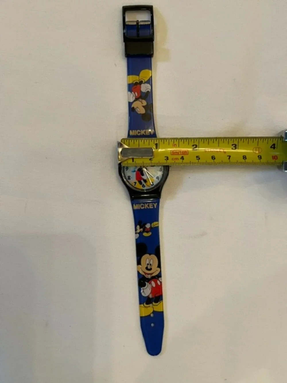 MICKEY MOUSE | Vintage Watch Blue Silicone Band-NEW Battery-EUC